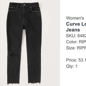 Abercrombie curve love high rise skinny